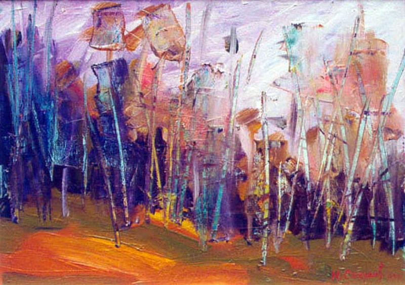 Šuma. ulje na platnu, 20x30 cm