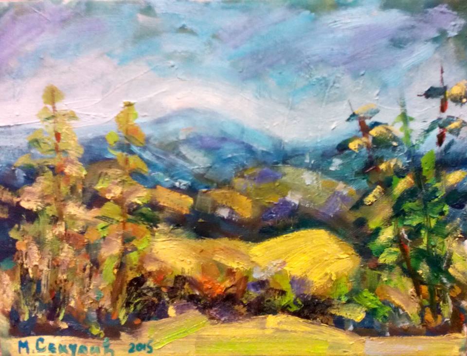 Mokra Gora, ulje na platnu, 30x40 cm